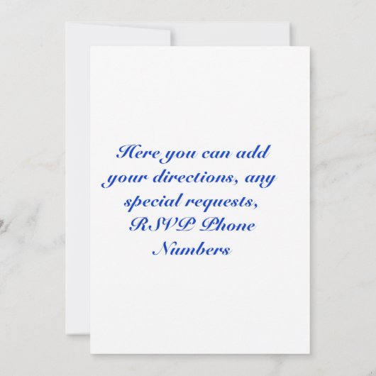 Baby Boys Baptism/Christening Kaart (Achterkant)