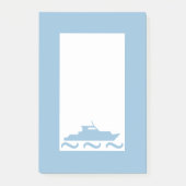 Baby Boy's Blue Boat Post-it® Notes (Voorkant)