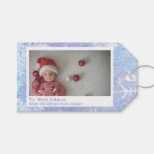 Baby Boy's eerste gepersonaliseerde kerstcadeau-La Cadeaulabel (Voorkant (Horizontaal))
