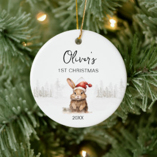 Baby Boy's Eerste Kerst Ornament 2023 modern