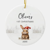 Baby Boy's Eerste Kerst Ornament 2023 modern (Voorkant)