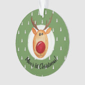 Baby Boy's eerste kerstboomstructuur met naam Ornament (voorkant)