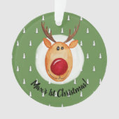 Baby Boy's eerste kerstboomstructuur met naam Ornament (voorkant)