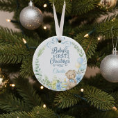 Baby Boy's Eerste Kerstfeest Gepersonaliseerde Naa Ornament