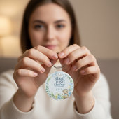 Baby Boy's Eerste Kerstfeest Gepersonaliseerde Naa Sleutelhanger