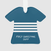 Baby Boy's eerste Kerstmis Ornament (achterkant)