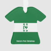 Baby Boy's eerste kerstversiering Ornament (voorkant)