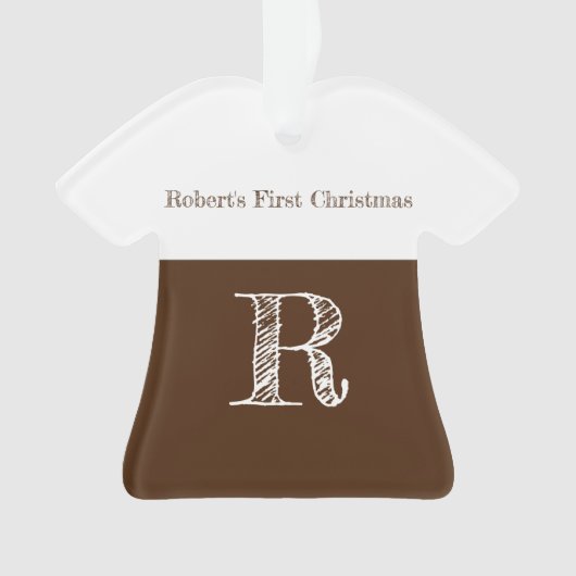 Baby Boy's eerste kerstversiering Ornament (voorkant)