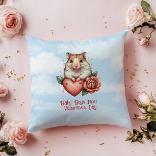 Baby Boys Eerste Valentijnsdag Kussen