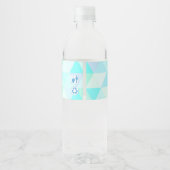 Baby Boy's eerste verjaardag | Etiket gebotteld wa (Achterkant)