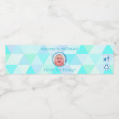 Baby Boy's eerste verjaardag | Etiket gebotteld wa (Enkel label)