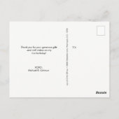 Baby Boy's eerste verjaardag Foto Aangepast Briefkaart (Achterkant)