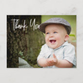 Baby Boy's eerste verjaardag Foto Aangepast Briefkaart (Voorkant)