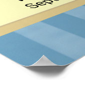 Baby Boy's Persoonlijke naam Nursery Poster (Hoek)