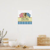 Baby Boy's Persoonlijke naam Nursery Poster (Keuken)