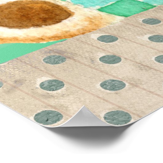 Baby Boys Room Monogram Teddy Bear Poster (Hoek)