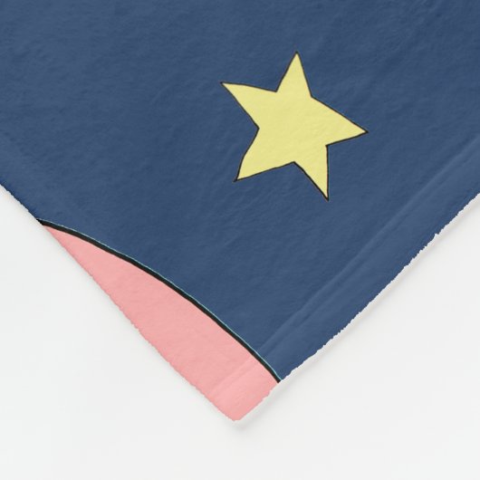 Baby Boys Schattige Space Rocket Ship Milestone Fleece Deken (Hoek)