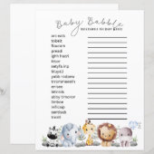 Baby Brabbel - Baby Thema Woordzoekertje (Voorkant / Achterkant)
