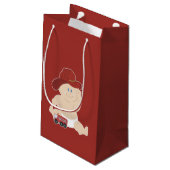 Baby Brandweerman Baby shower Gift Bag Klein Cadeauzakje (Achterkant Gekanteld)