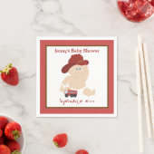Baby brandweerman Gepersonaliseerd Napkins Servet (Insitu)