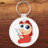 Baby brandweerman, Sleutelhanger (Voorkant)