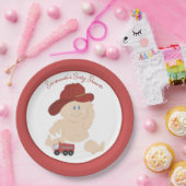 Baby brandweerwagen - Aangepast Bord voor brandblu (Feest)