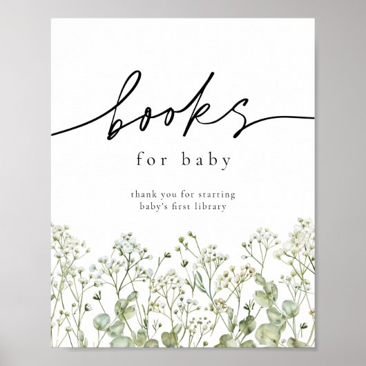 Baby Breath Boeken voor Baby Sign Poster (Voorkant)