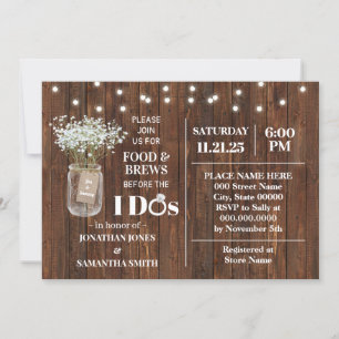 Baby Breath's Food & Brews Voordat ik een douche d Kaart