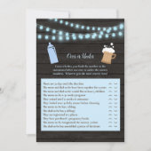 Baby Breedblauw over of onder het Baby shower Kaart (Voorkant)