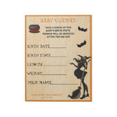 Baby Breedteschopster Halloween Witch Game Notitieblok (Linkerzijde)
