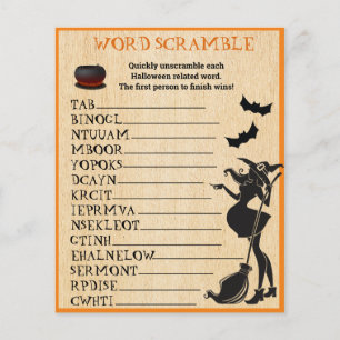 Baby Breedteschopster Halloween Witch Scramble Gam