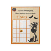 Baby Breedteschower Halloween Witch Bingo Game Notitieblok (Linkerzijde)