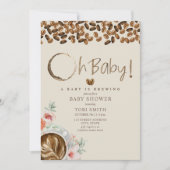 Baby breekt Baby shower van Baby-koffie Kaart (Voorkant)