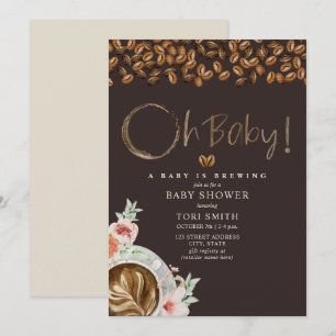 Baby breekt de donkere koffie van de Baby.. die ee Kaart
