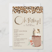 Baby breekt eicelboon met Baby shower Kaart (Voorkant)