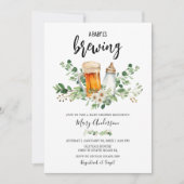 Baby breekt groen Baby shower Kaart (Voorkant)