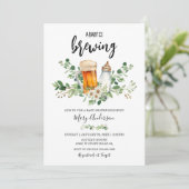 Baby breekt groen Baby shower Kaart (Staand voorkant)