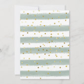 Baby breekt groen Baby shower Kaart (Achterkant)