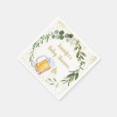 Baby breekt groen Baby shower Servet (Hoek)