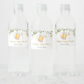Baby breekt groen Baby shower Waterfles Etiket (Flessen)