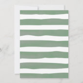 Baby breekt groene Baby shower Kaart (Achterkant)