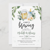 Baby breekt groene Baby shower Kaart (Voorkant)