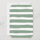 Baby breekt groene Baby shower Kaart (Achterkant)