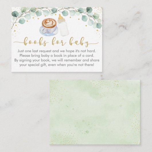 Baby breekt groenery Book Request Informatiekaartje (Voorkant / Achterkant)