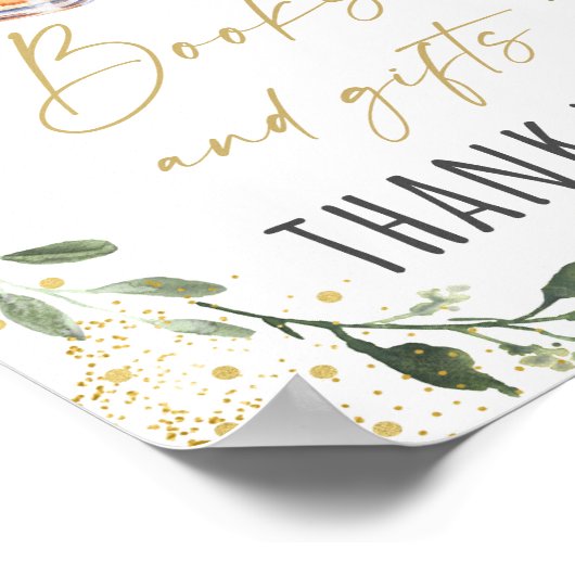 Baby breekt groenery Books & Gifts Sign Poster (Hoek)