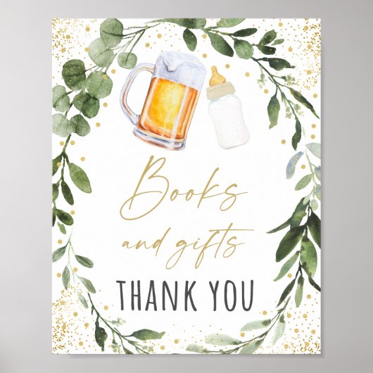 Baby breekt groenery Books & Gifts Sign Poster (Voorkant)