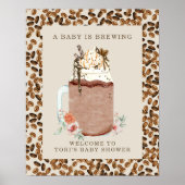 Baby breekt het onthaal van de katoenkoffie poster (Voorkant)