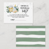 Baby breekt hoe groot is mama's buikkaart informatiekaartje (Voorkant / Achterkant)