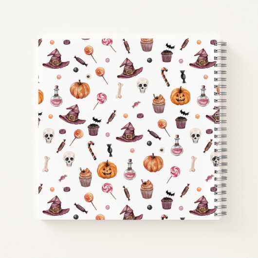 Baby breekt Jack-O-Lantern Halloween Guestbook Notitieboek (Achterkant)