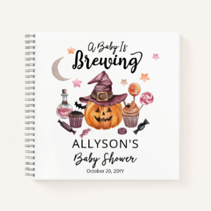 Baby breekt Jack-O-Lantern Halloween Guestbook Notitieboek